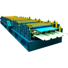Colored glazed two layers cold steel roll forming machinery